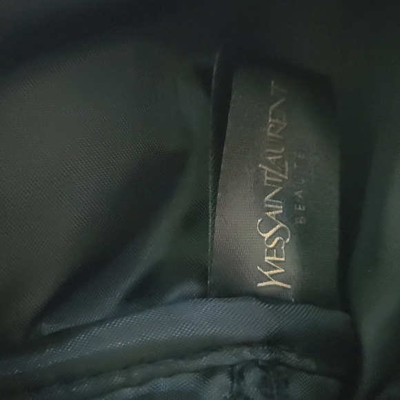 Brand New never used YVES SAINT LAURENT bag burgundy zipper YSL pouch bag &Libre - Picture 7 of 9